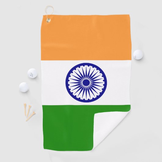 Serviette De Golf Drapeau de l'Inde (En situation)