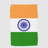 Serviette De Golf Drapeau de l'Inde (Devant)