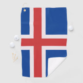 Serviette De Golf Drapeau de l'Islande (En situation)