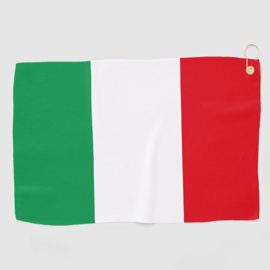 Serviette De Golf Drapeau de l'Italie (Horizontal)