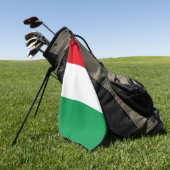 Serviette De Golf Drapeau de l'Italie (Vert)