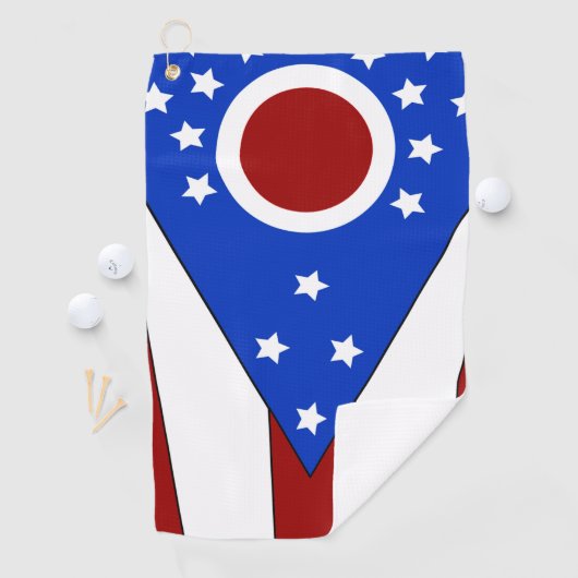 Serviette De Golf Drapeau de l'Ohio (En situation)