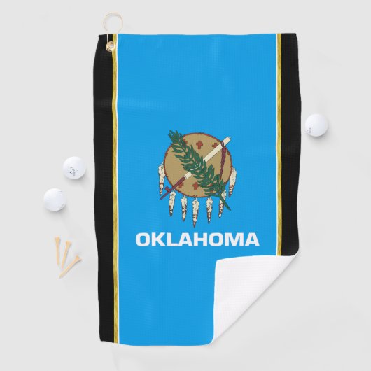 Serviette De Golf Drapeau de l'Oklahoma (En situation)