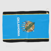Serviette De Golf Drapeau de l'Oklahoma (Horizontal)
