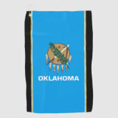 Serviette De Golf Drapeau de l'Oklahoma (Devant)