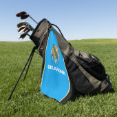 Serviette De Golf Drapeau de l'Oklahoma (Vert)