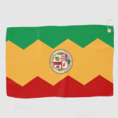 Serviette De Golf Drapeau de Los Angeles (Horizontal)
