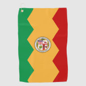 Serviette De Golf Drapeau de Los Angeles (Devant)