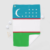 Serviette De Golf Drapeau de l'Ouzbékistan (En situation)