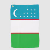 Serviette De Golf Drapeau de l'Ouzbékistan (Devant)