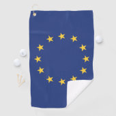 Serviette De Golf Drapeau de l'Union européenne (En situation)