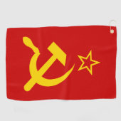 Serviette De Golf Drapeau de l'URSS - Drapeau de l'Union soviétique (Horizontal)