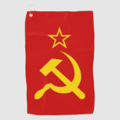 Serviette De Golf Drapeau de l'URSS - Drapeau de l'Union soviétique (Devant)