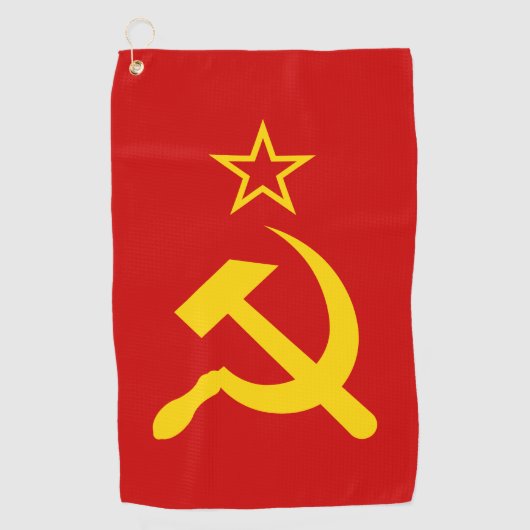 Serviette De Golf Drapeau de l'URSS - Drapeau de l'Union soviétique (Devant)