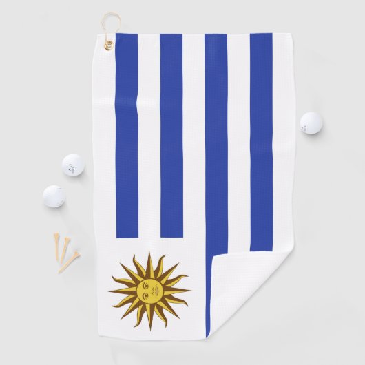 Serviette De Golf drapeau de l'Uruguay (En situation)