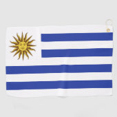 Serviette De Golf drapeau de l'Uruguay (Horizontal)