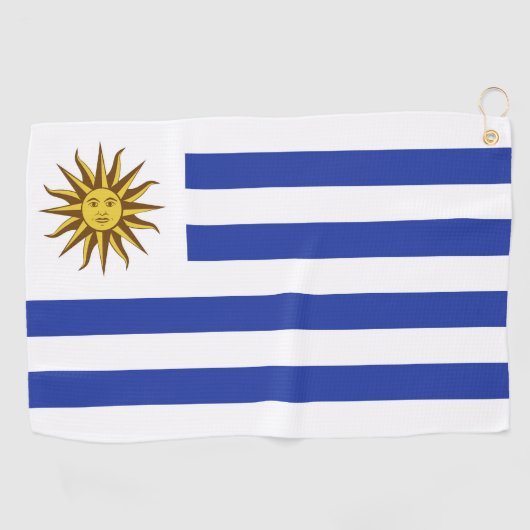 Serviette De Golf drapeau de l'Uruguay (Horizontal)