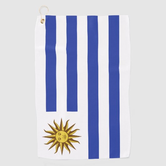 Serviette De Golf drapeau de l'Uruguay (Devant)