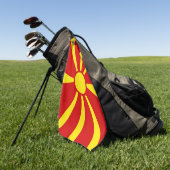 Serviette De Golf Drapeau de Macédoine du Nord (Vert)
