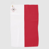 Serviette De Golf Drapeau de Malte (Devant)