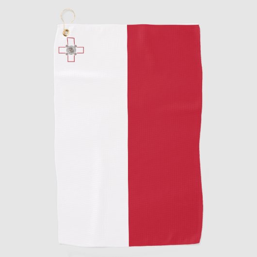 Serviette De Golf Drapeau de Malte (Devant)