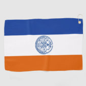 Serviette De Golf Drapeau de New York (Horizontal)