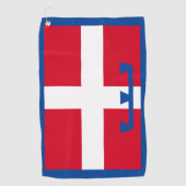 Serviette De Golf Drapeau de Piemonte (Italie) (Devant)