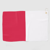 Serviette De Golf Drapeau de Pologne (Horizontal)