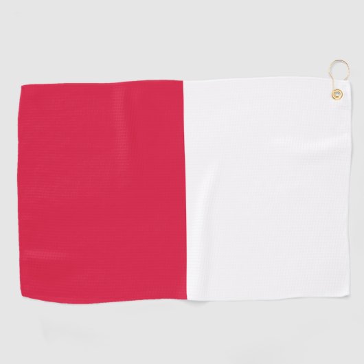 Serviette De Golf Drapeau de Pologne (Horizontal)