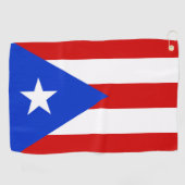 Serviette De Golf Drapeau de Porto Rico (Horizontal)