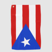 Serviette De Golf Drapeau de Porto Rico (Devant)