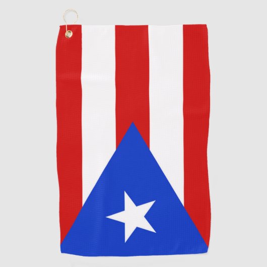 Serviette De Golf Drapeau de Porto Rico (Devant)