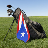 Serviette De Golf Drapeau de Porto Rico (Vert)