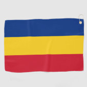 Serviette De Golf Drapeau de Roumanie (Horizontal)