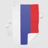 Serviette De Golf Drapeau de Russie (En situation)