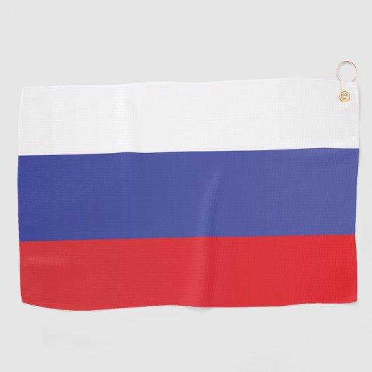 Serviette De Golf Drapeau de Russie (Horizontal)