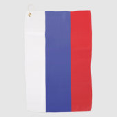 Serviette De Golf Drapeau de Russie (Devant)