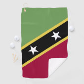 Serviette De Golf Drapeau de Saint-Kitts-et-Nevis (En situation)