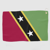 Serviette De Golf Drapeau de Saint-Kitts-et-Nevis (Horizontal)