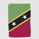 Serviette De Golf Drapeau de Saint-Kitts-et-Nevis (Devant)