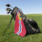 Serviette De Golf Drapeau de Saint-Louis, Missouri (Vert)