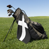 Serviette De Golf Drapeau de Saint Piran / Drapeau de Cornouailles (Vert)