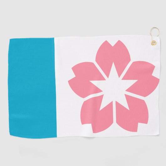 Serviette De Golf Drapeau de Salem, Oregon (Horizontal)