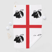 Serviette De Golf Drapeau de Sardaigne (Italie) (En situation)