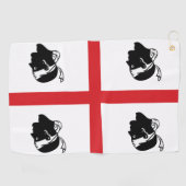 Serviette De Golf Drapeau de Sardaigne (Italie) (Horizontal)
