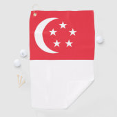 Serviette De Golf Drapeau de Singapour (En situation)