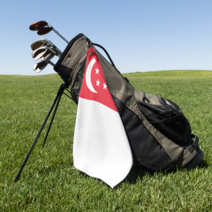 Serviette De Golf Drapeau de Singapour