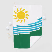Serviette De Golf Drapeau de Spokane, Washington (En situation)