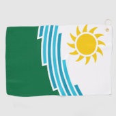 Serviette De Golf Drapeau de Spokane, Washington (Horizontal)