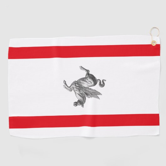 Serviette De Golf Drapeau de Toscane (Italie) (Horizontal)